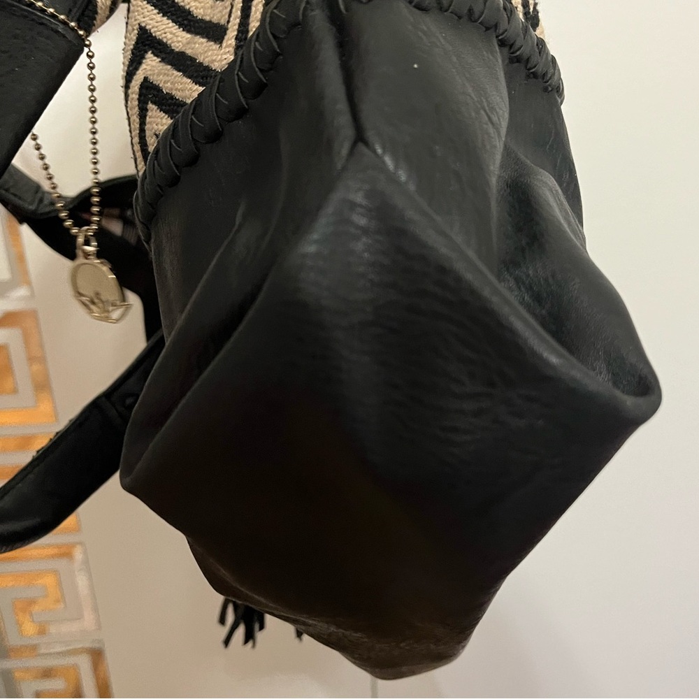 Big Buddha EUC Chevron Tote Hobo Bag - Picture 5 of 14